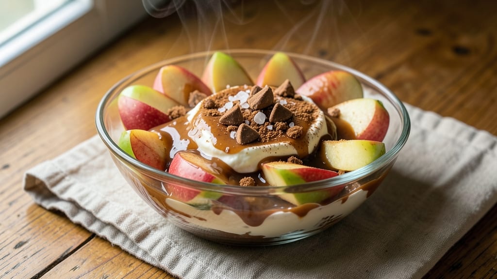 Caramel Apple Dip Recipe With Kraft Caramels: Warm Spiced Dip With Buttery Kraft Twist