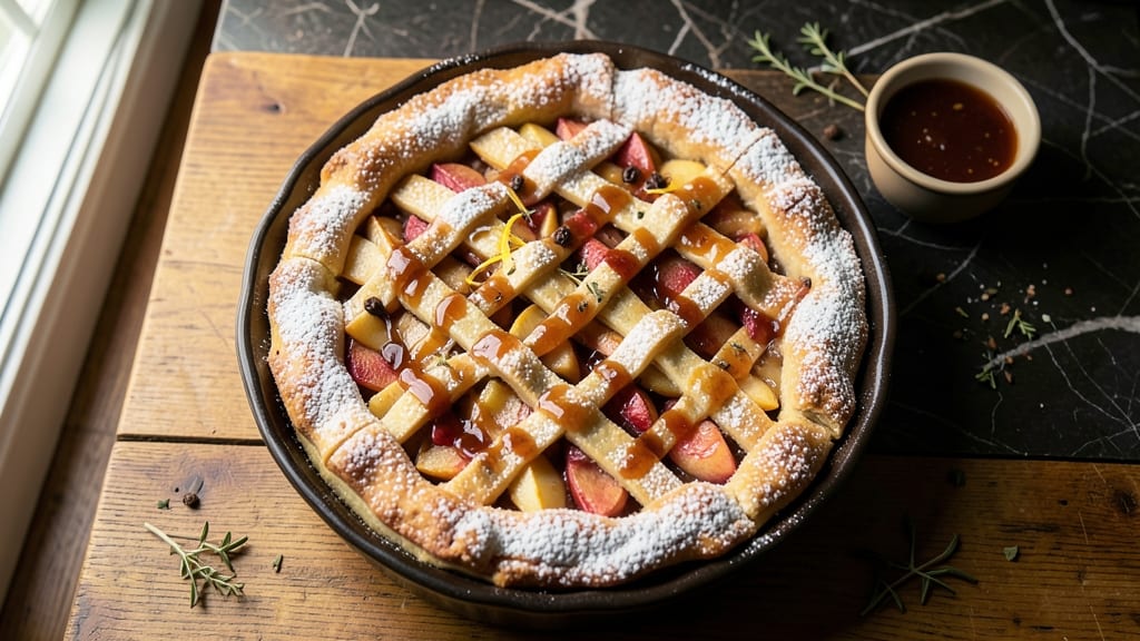 Apple Pie With Rum Sauce Recipe: Boozy Caramel Drizzle That Elevates Classic Flavor