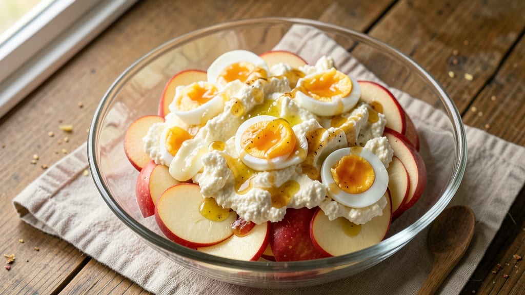 Apple Fluff Salad Recipe: Crunchy Apples and Creamy Cottage Cheese Bliss