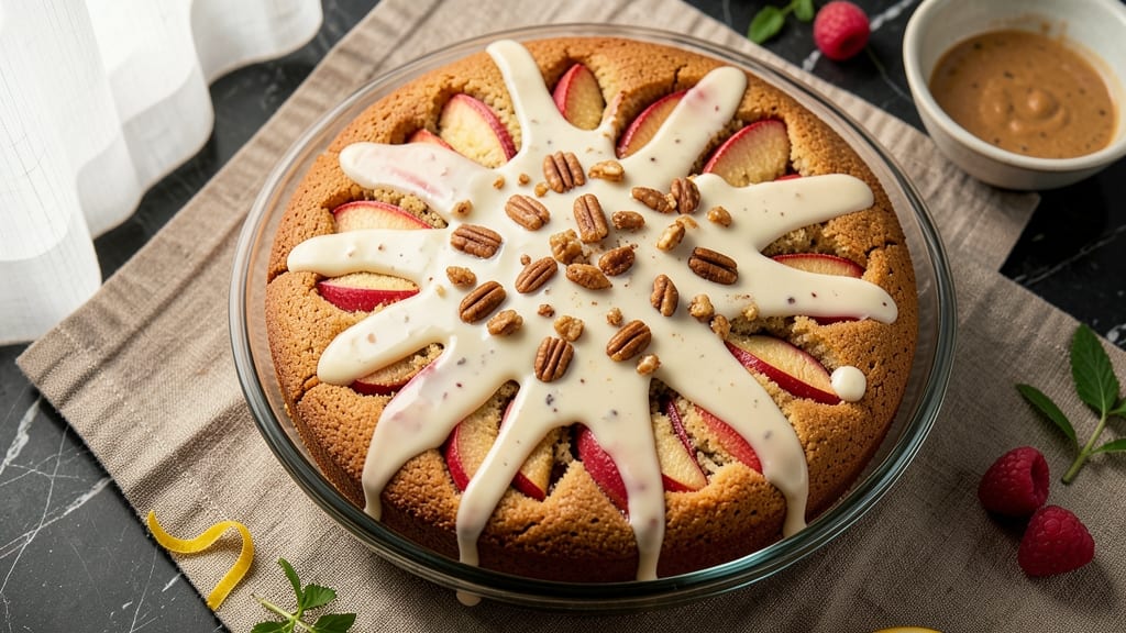 Apple Cake With Vanilla Sauce Recipe: Moist Crumb and Silky Drizzle Combo