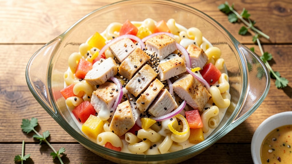 Chicken Pineapple Macaroni Salad Filipino-Style Recipe: Tropical Twist With Sweet-Savory Balance