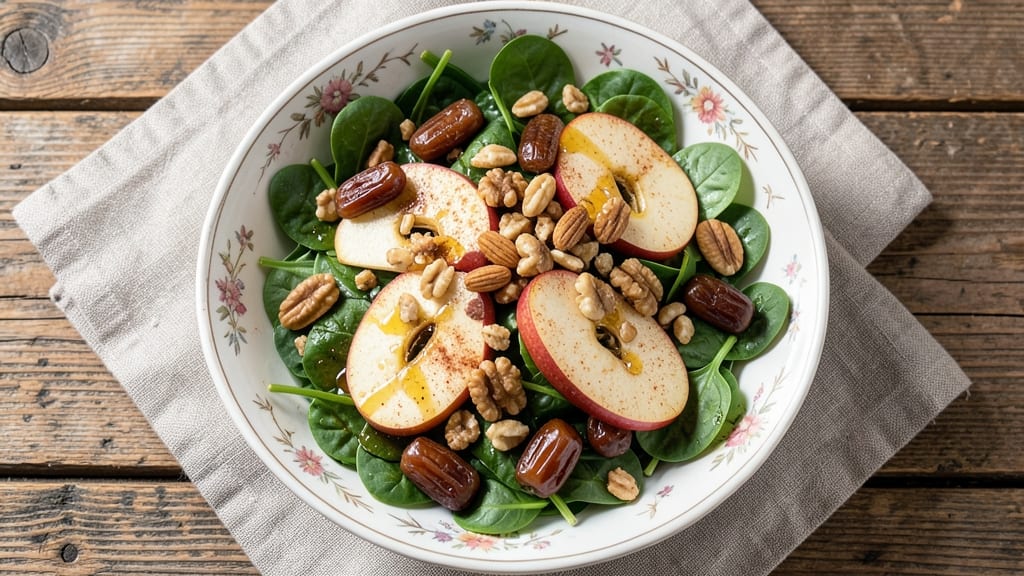 Apple Date Salad Recipe: Warm Spiced Nuts and Caramelized Fruit Harmony