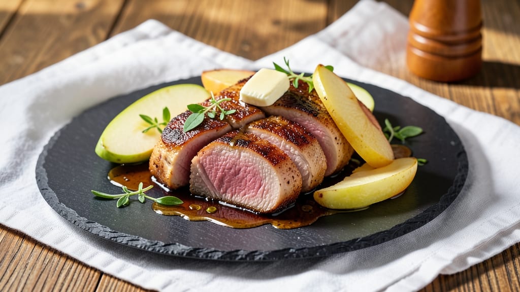 Apple Bourbon Pork Tenderloin Recipe: Caramelized Apple-Bourbon Glaze with Crispy Edges