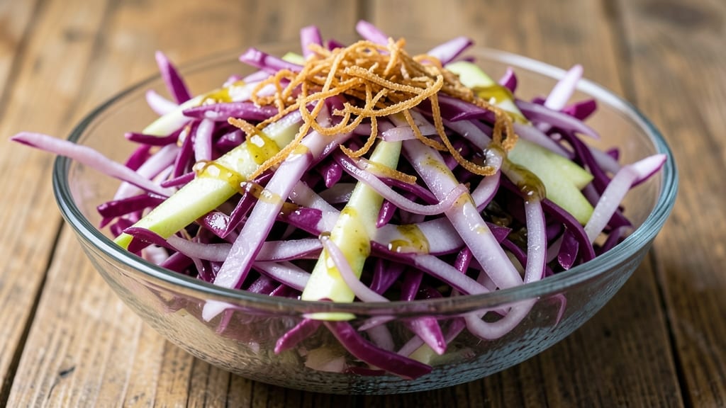 Purple Cabbage and Apple Coleslaw Recipe: Vibrant Purple-Green Crunch With Sweet-Tart Bite