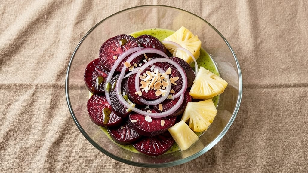 Beetroot and Pineapple Salad Recipe: Tropical Vibrancy with Earthy Sweetness