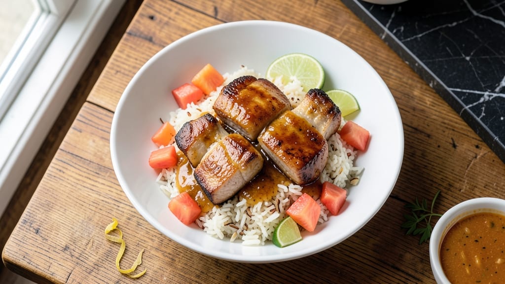 Pork Chops Pineapple Rice Recipe: Sweet-Tangy Glaze Meets Herbed Rice