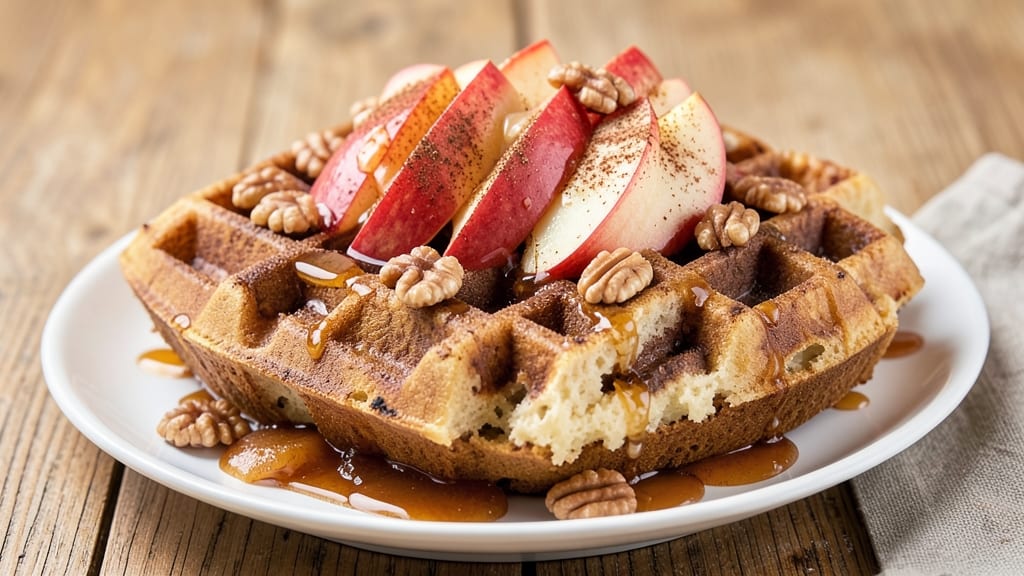 Apple Belgian Waffle Recipe: Caramelized Spice and Crispy Golden Layers