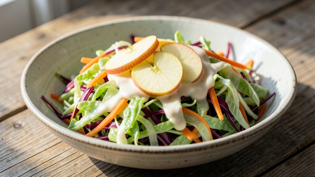 Homemade Apple Coleslaw Recipe: Crunchy Sweetness With Tangy Mayonnaise Twist