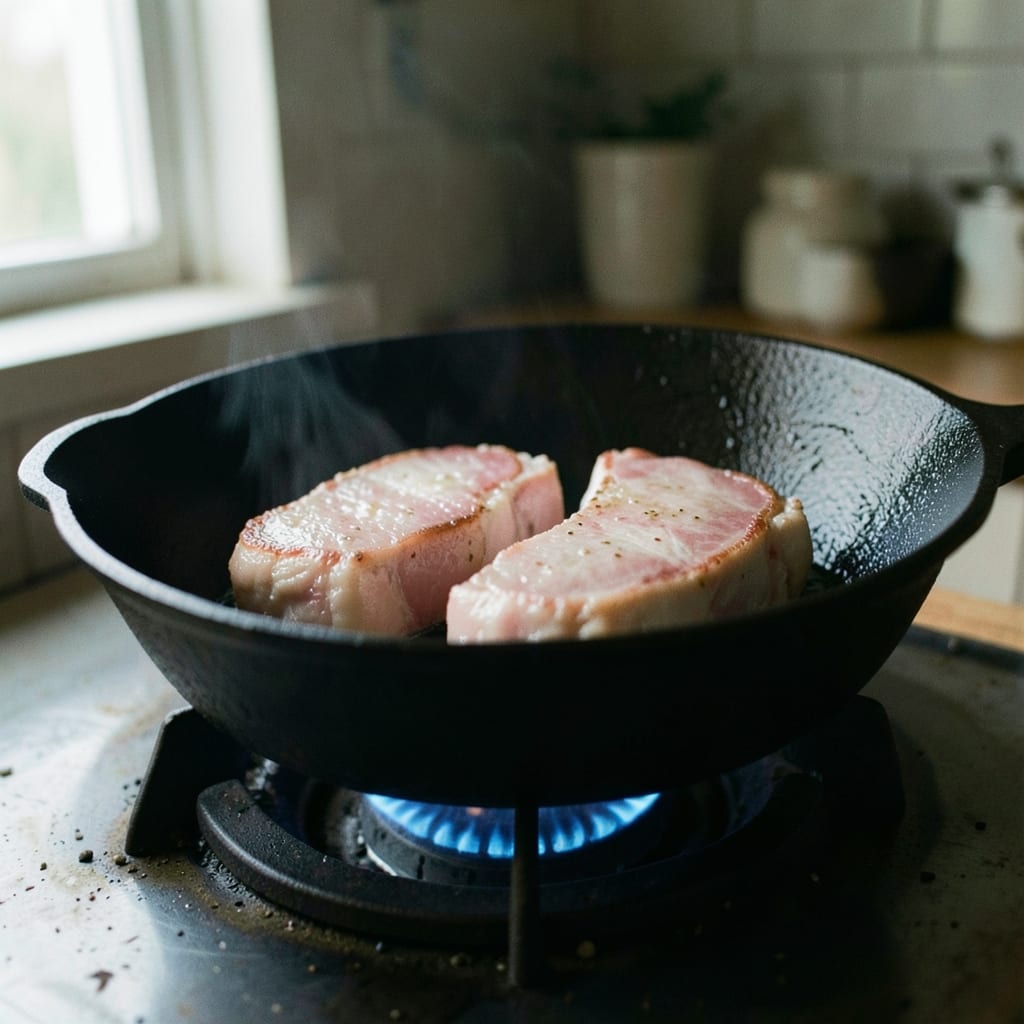 The first pass, in the pan