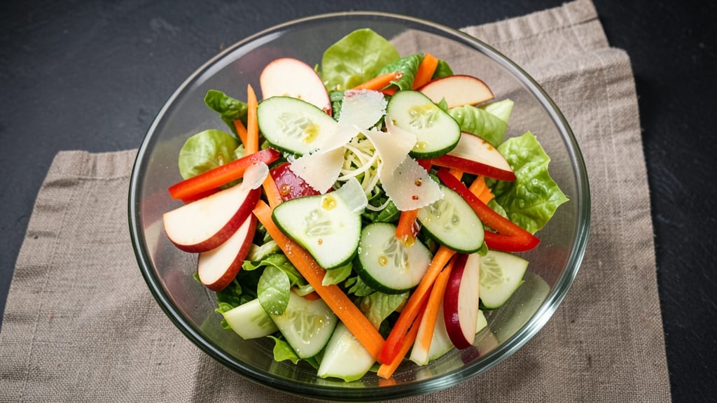 Vegetable Salad With Apples Recipe: Crunchy Sweet-Tart Bite in 15 Minutes