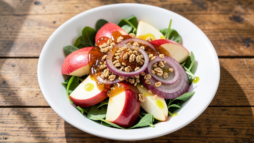 Honey Apple Salad Recipe: Sweet-Tart Balance With Crunchy Granola Topping