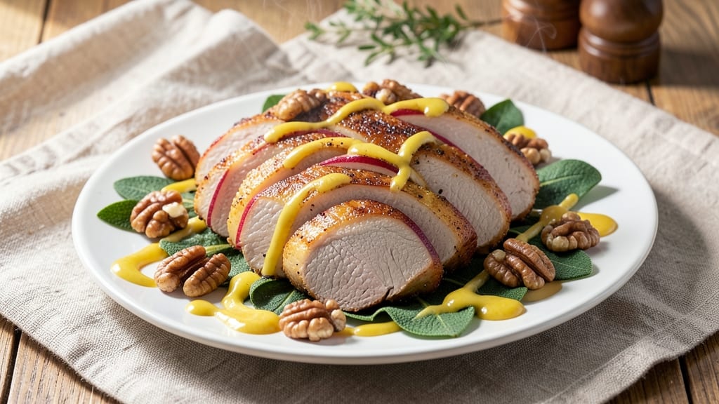 Apple Walnut Stuffed Pork Roast Recipe: Herb-Infused Centerpiece for Holiday Feasts