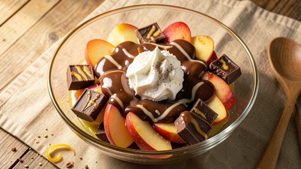 Candy Bar Apple Salad Recipe: Crunchy Caramelized Apples and Melty Chocolate Layers
