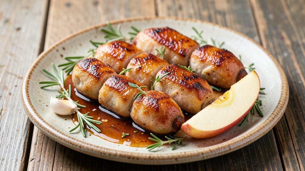 Smoked Apple Chardonnay Chicken Sausage Recipe: Balsamic-Glazed Harmony With Crispy Edges