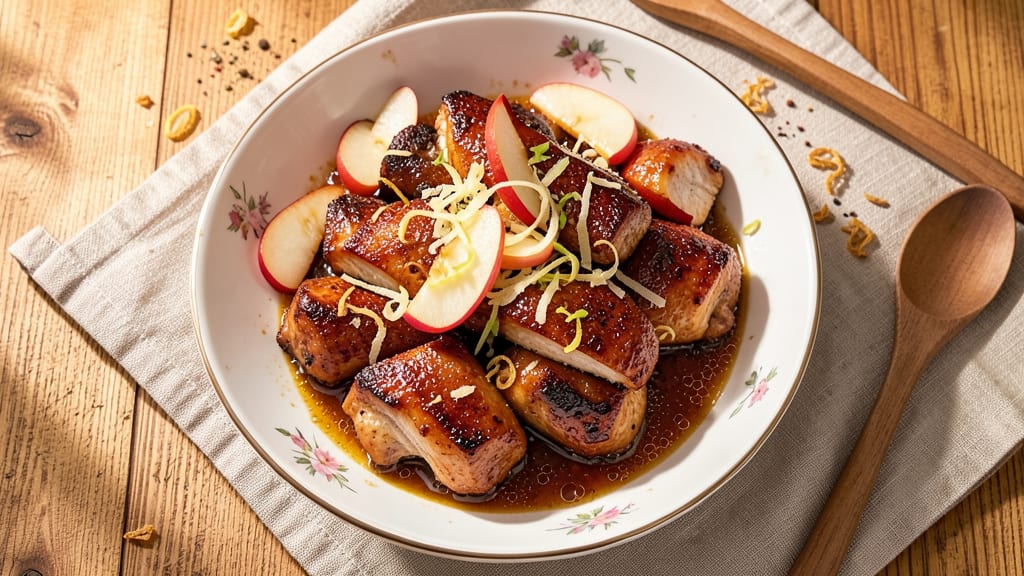 Chicken With Apple Chinese Menu Recipe: Sweet-Savory Stir-Fry With Crispy Edges
