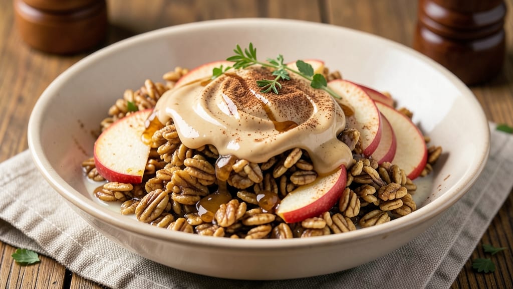 Apple Cinnamon Steel Cut Oats Recipe: Warm Spiced Crunch With Juicy Apple Rivers